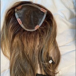 Belletress 18” topper NWT Brown Sugar Sweet Cream color. 100% handmade